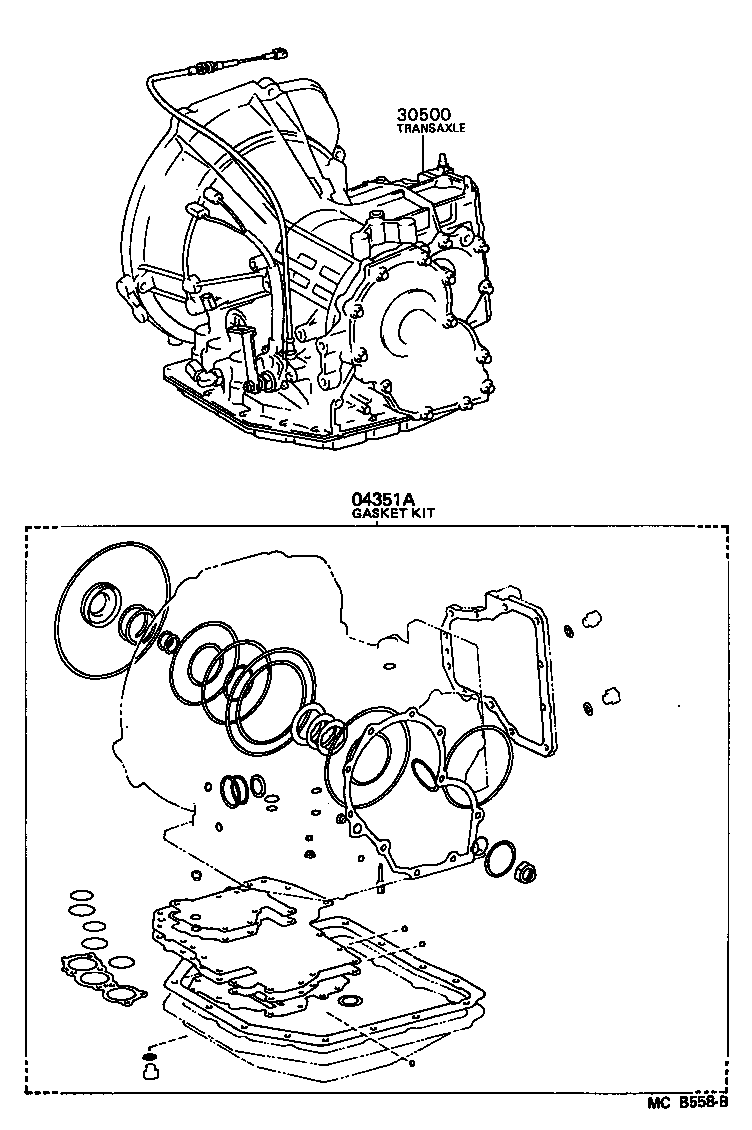  STARLET |  TRANSAXLE OR TRANSMISSION ASSY GASKET KIT ATM