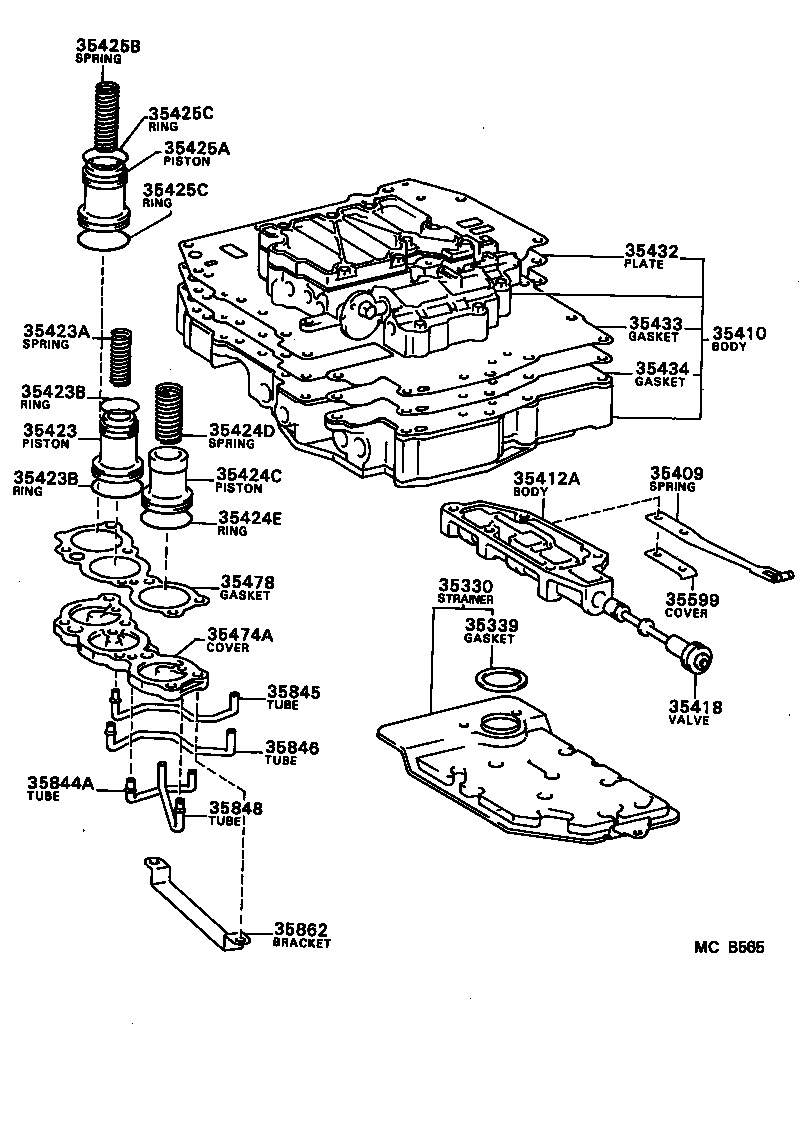  STARLET |  VALVE BODY OIL STRAINER ATM