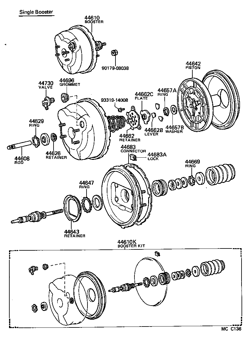  LAND CRUISER 40 |  BRAKE BOOSTER VACUUM TUBE