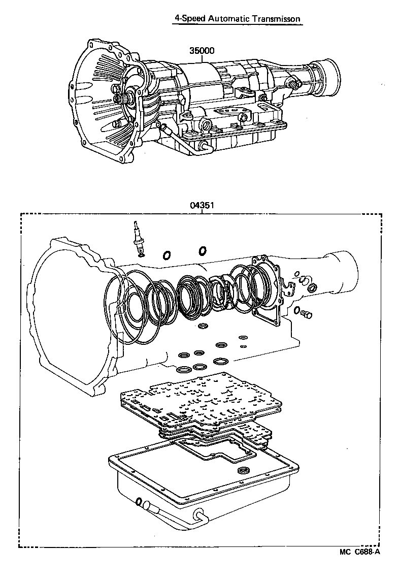  LITEACE |  TRANSAXLE OR TRANSMISSION ASSY GASKET KIT ATM