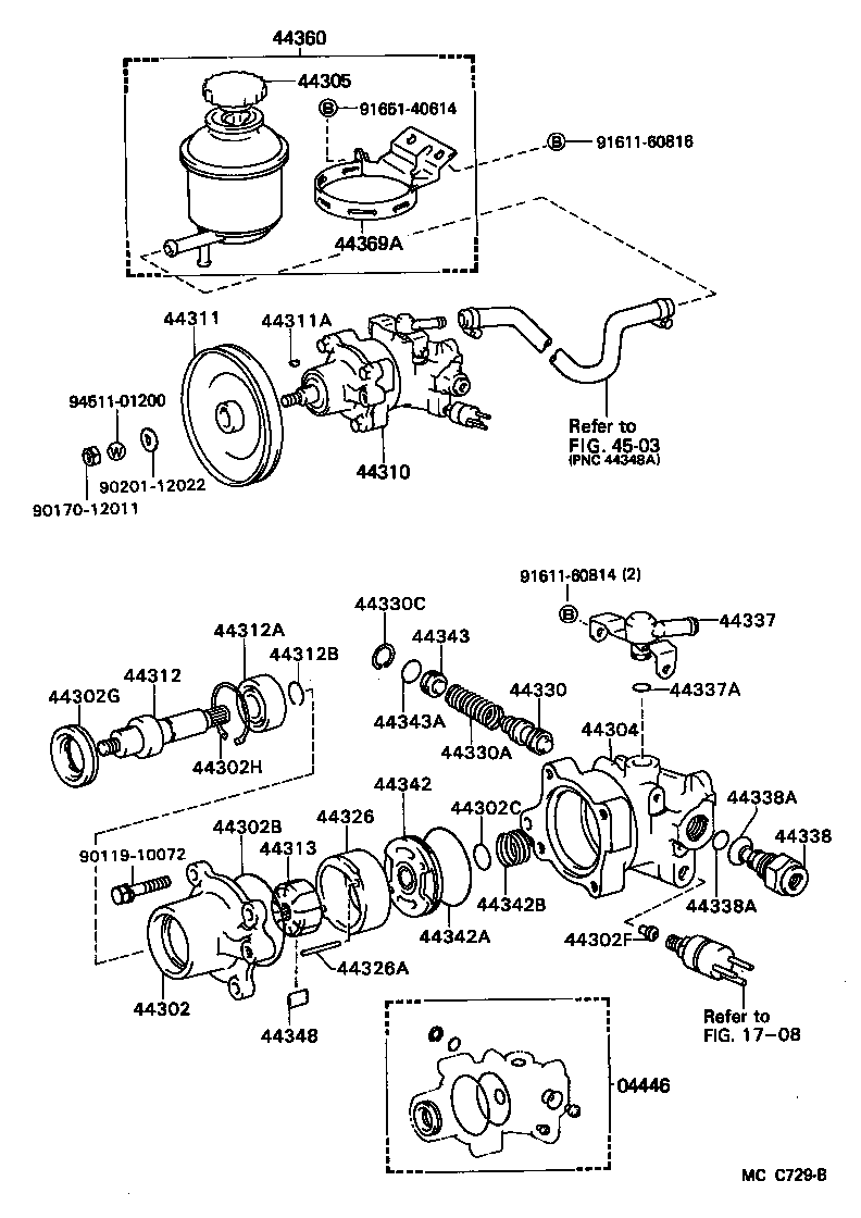  LITEACE |  VANE PUMP RESERVOIR POWER STEERING