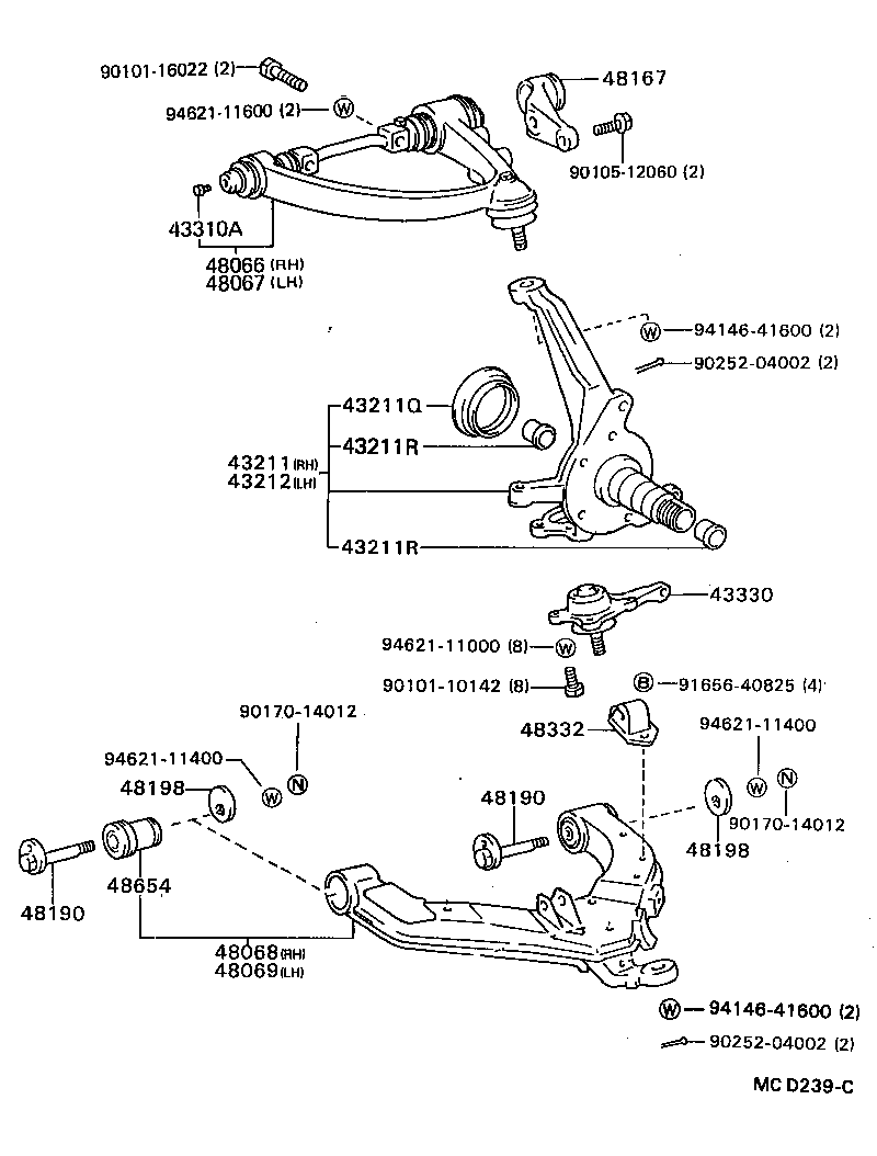  MODEL F |  FRONT AXLE ARM STEERING KNUCKLE