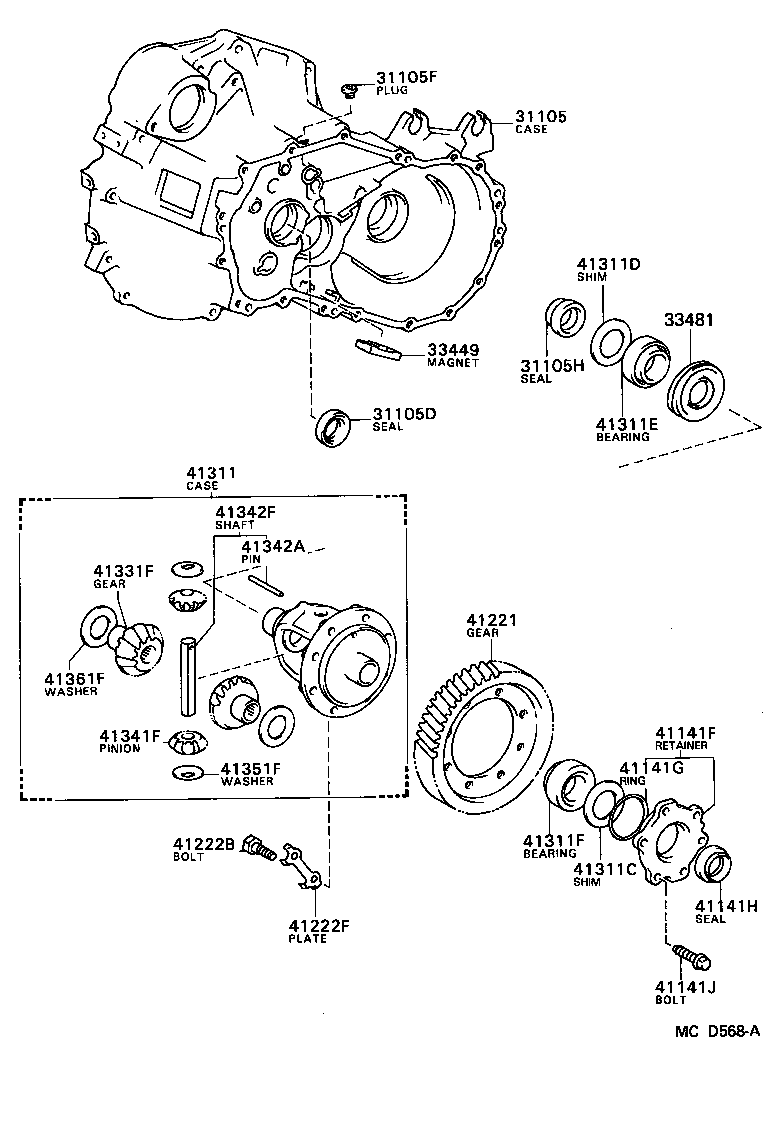  CAMRY |  FRONT AXLE HOUSING DIFFERENTIAL