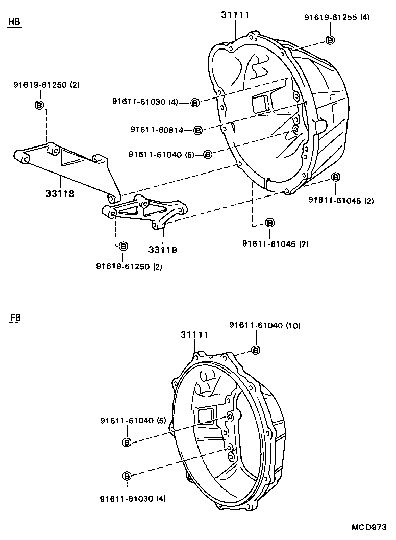  COASTER |  CLUTCH HOUSING TRANSMISSION CASE MTM