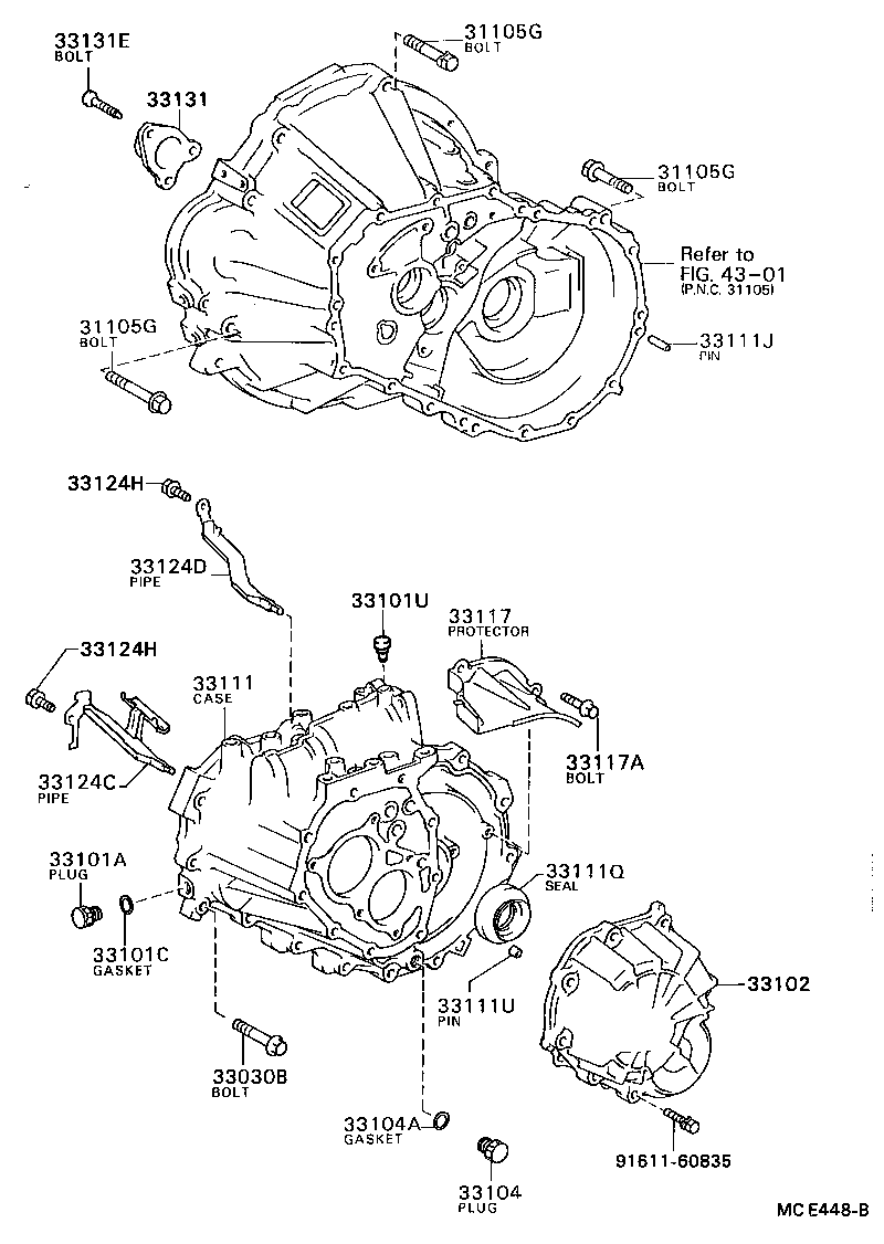  CELICA |  CLUTCH HOUSING TRANSMISSION CASE MTM