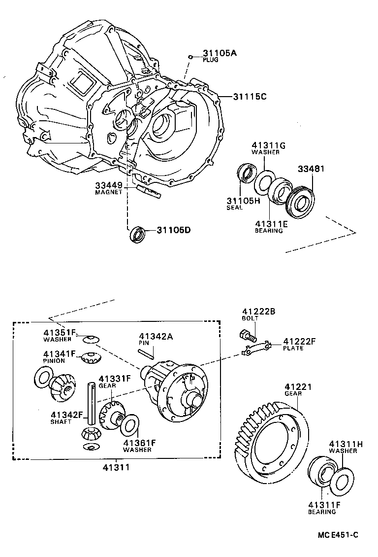  CELICA |  FRONT AXLE HOUSING DIFFERENTIAL