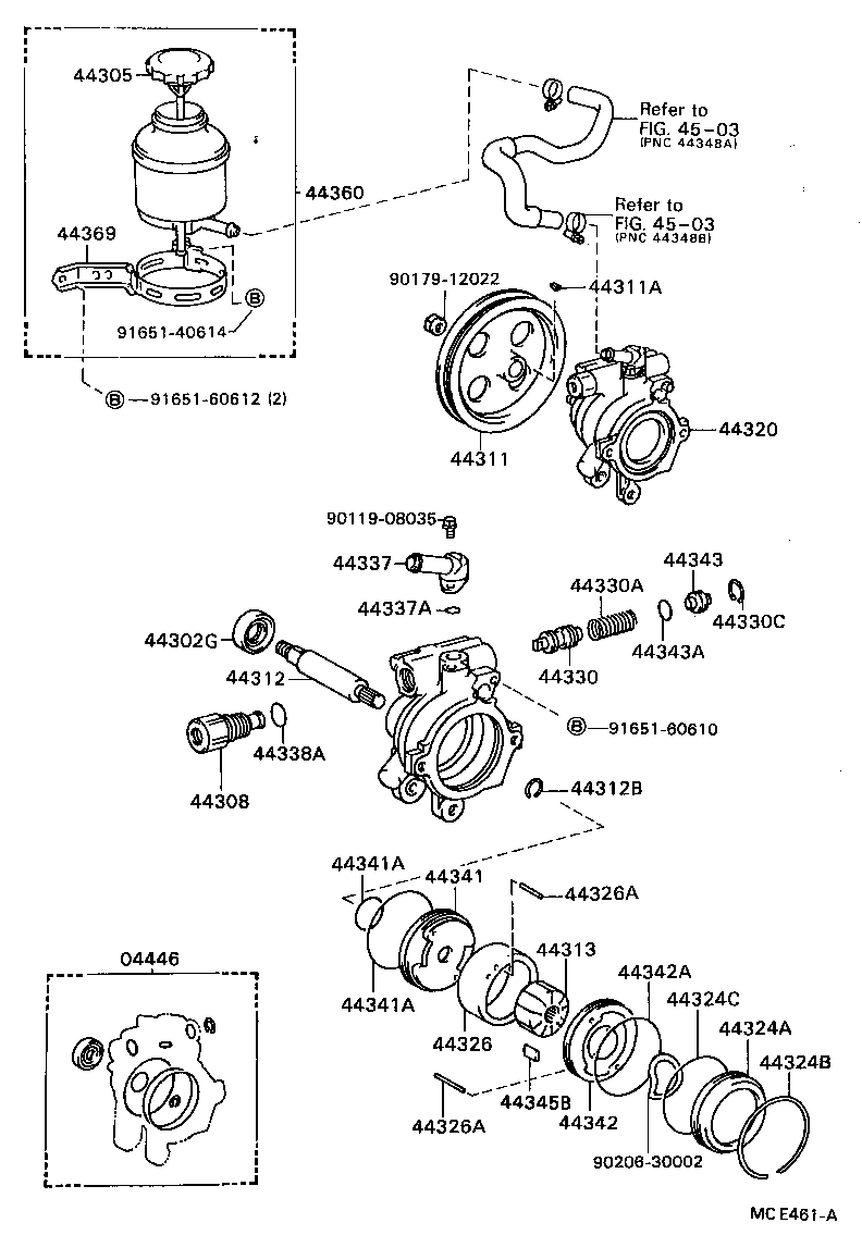  CELICA |  VANE PUMP RESERVOIR POWER STEERING