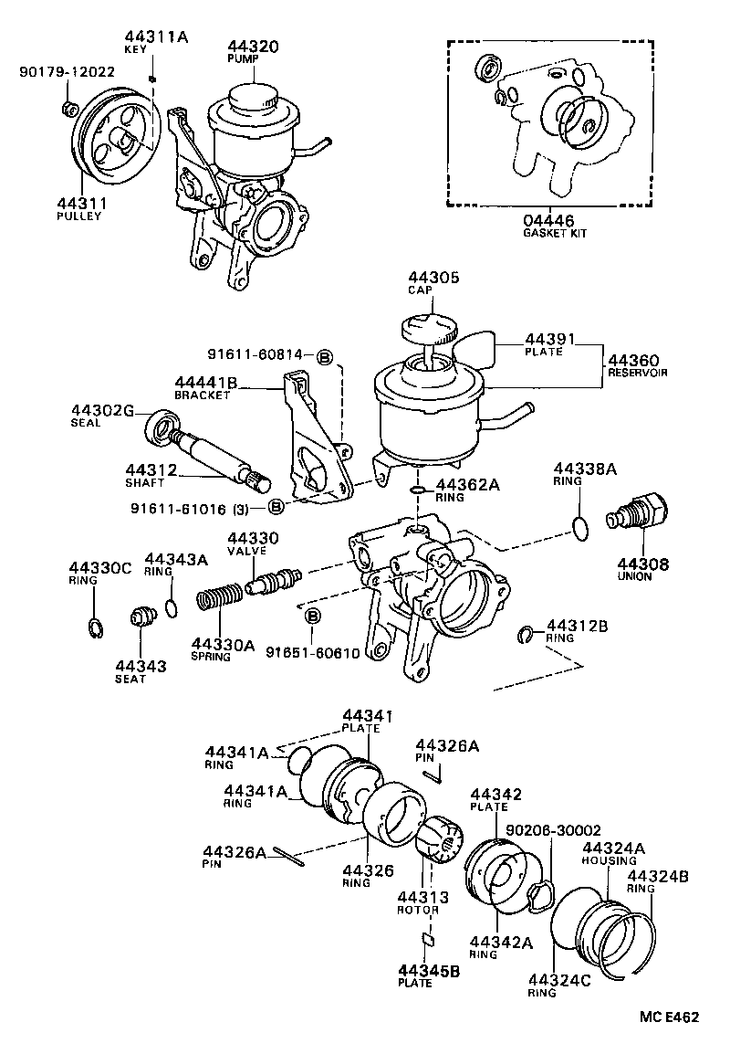  CELICA |  VANE PUMP RESERVOIR POWER STEERING