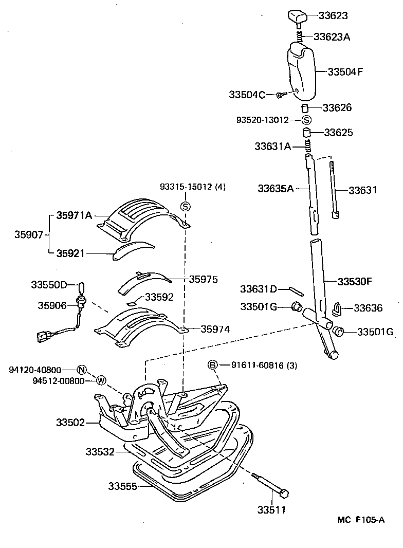  DYNA100 |  SHIFT LEVER RETAINER