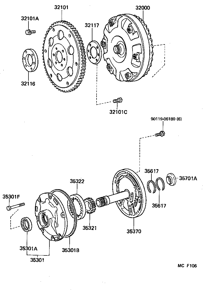  DYNA100 |  TORQUE CONVERTER FRONT OIL PUMP CHAIN ATM