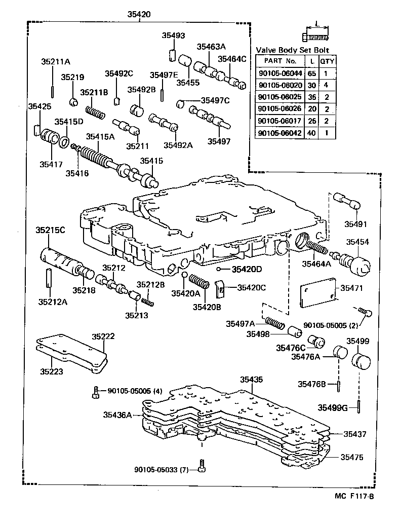  DYNA100 |  VALVE BODY OIL STRAINER ATM