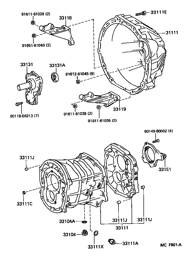  CRESSIDA |  CLUTCH HOUSING TRANSMISSION CASE MTM