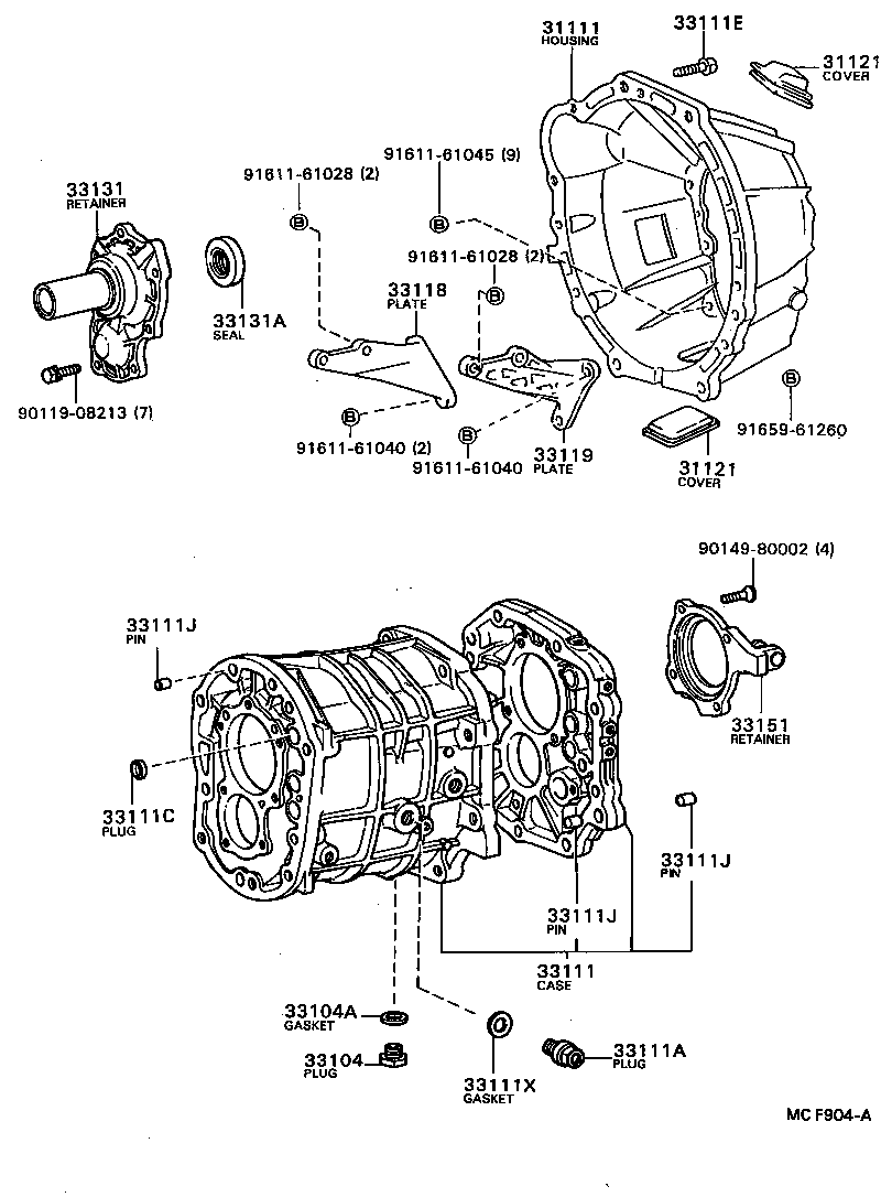  CRESSIDA WAGON |  CLUTCH HOUSING TRANSMISSION CASE MTM