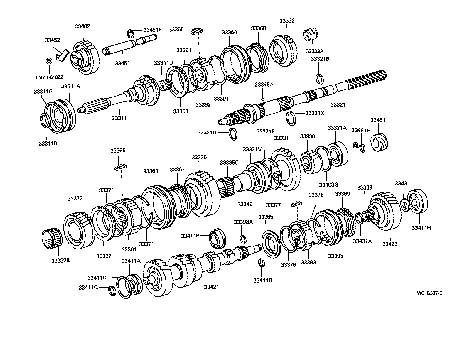  HILUX 2WD |  TRANSMISSION GEAR MTM