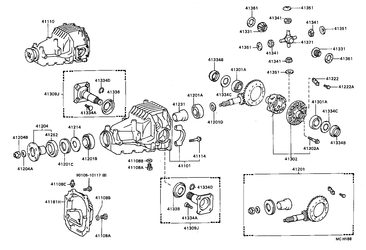  CRESSIDA WAGON |  REAR AXLE HOUSING DIFFERENTIAL