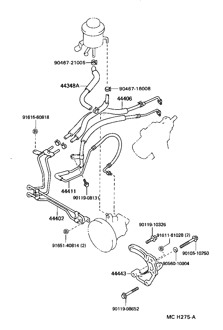  CROWN |  POWER STEERING TUBE