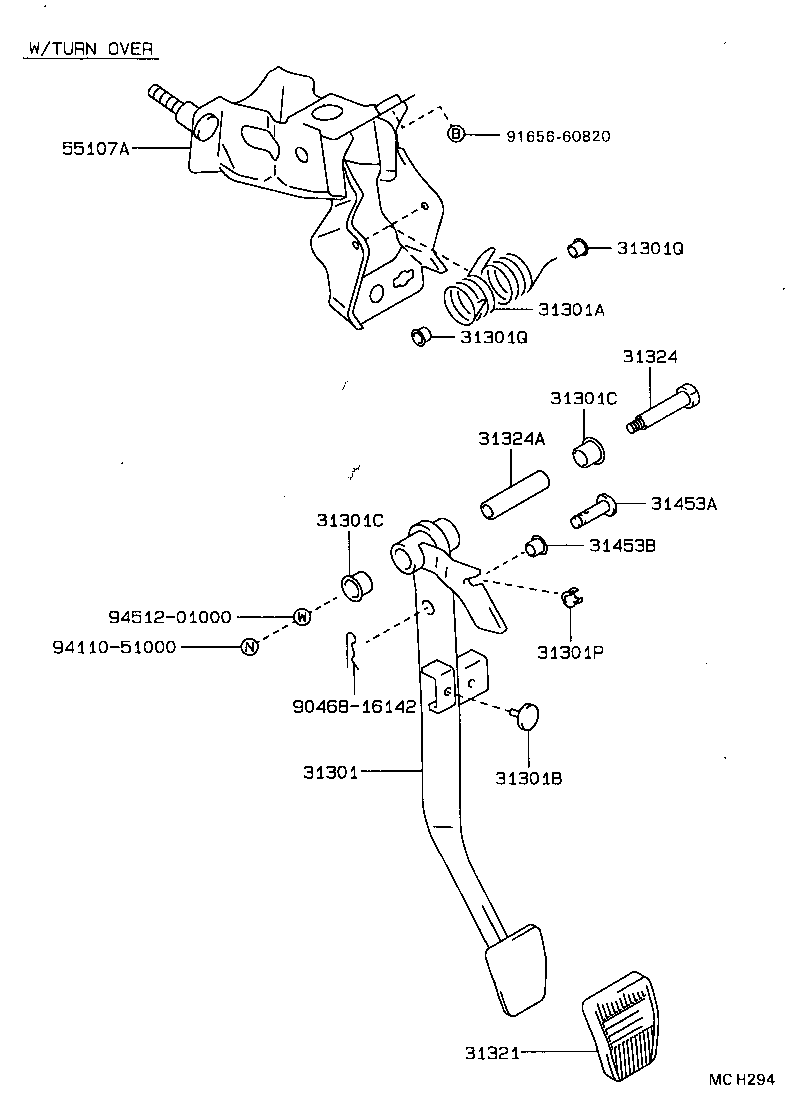  CRESSIDA WAGON |  CLUTCH PEDAL FLEXIBLE HOSE