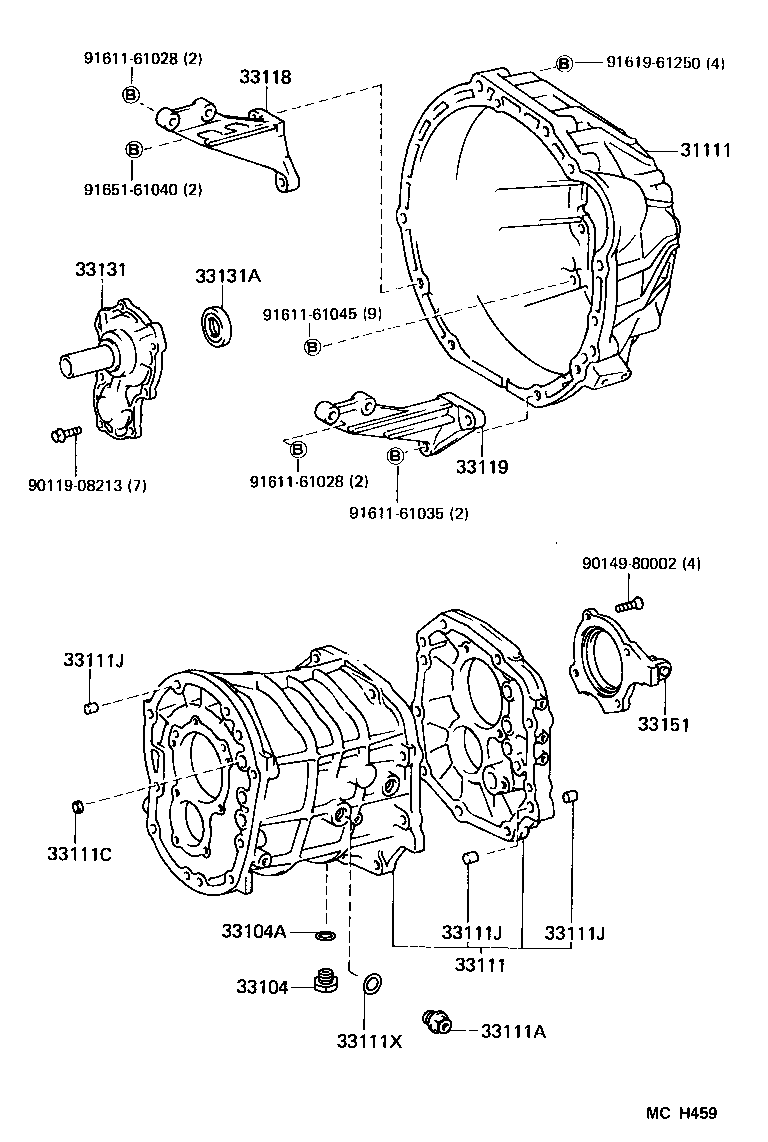  CROWN |  CLUTCH HOUSING TRANSMISSION CASE MTM