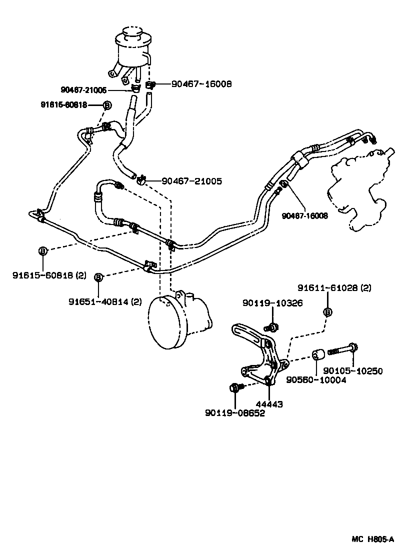  CROWN |  POWER STEERING TUBE