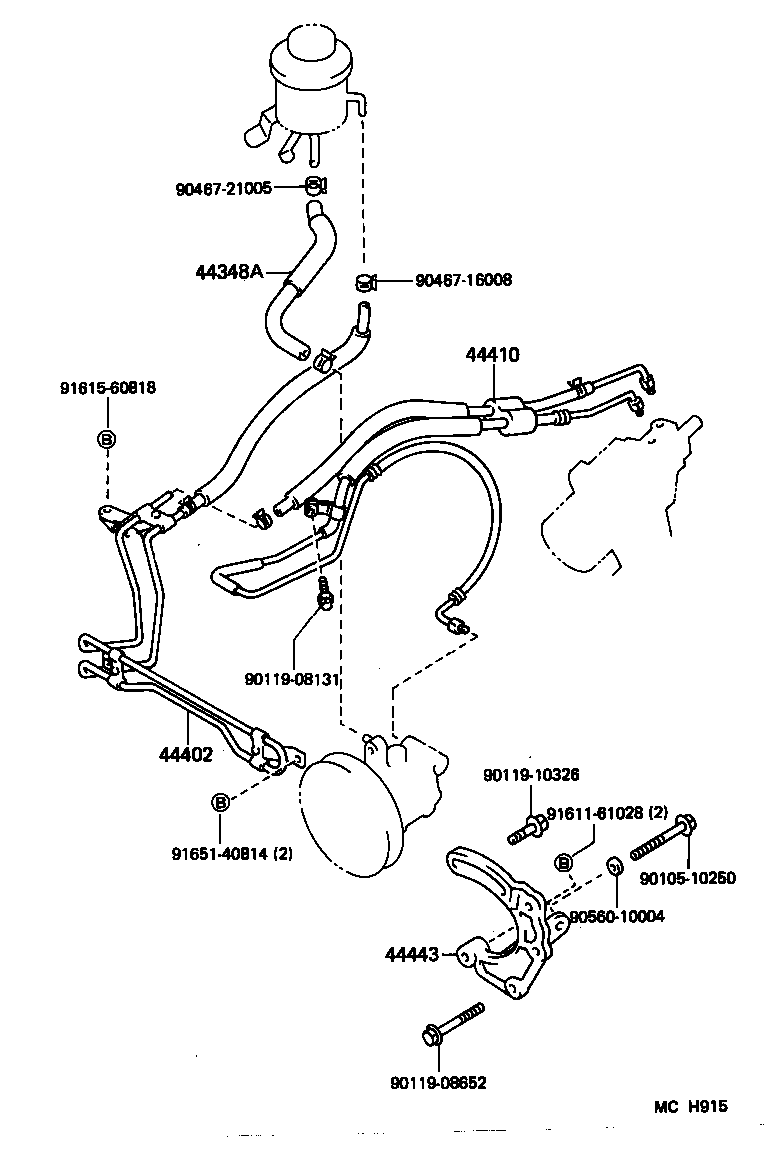  CROWN |  POWER STEERING TUBE