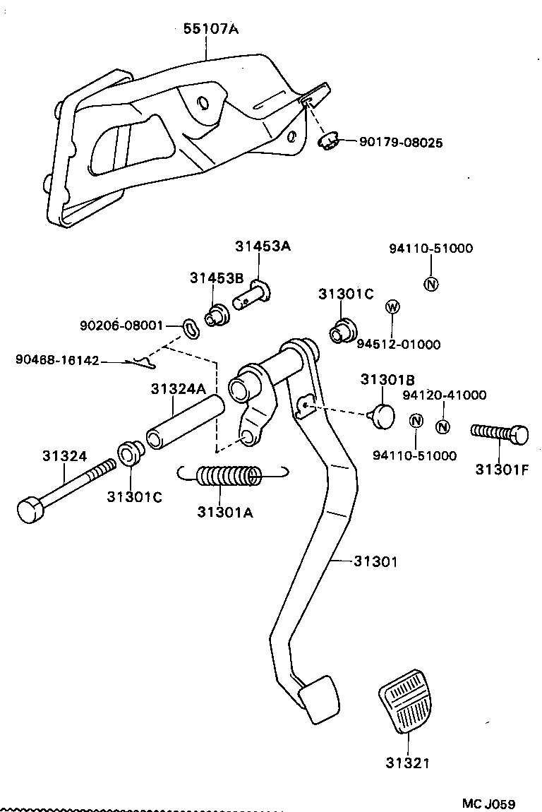  CELICA |  CLUTCH PEDAL FLEXIBLE HOSE