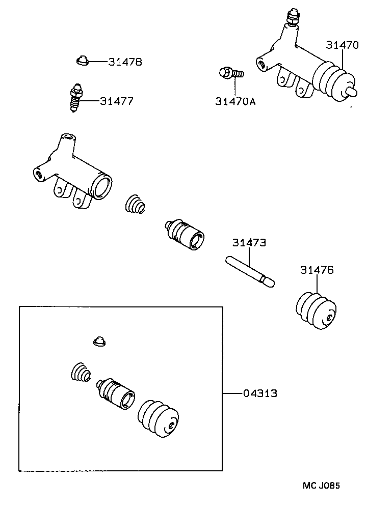  CELICA |  CLUTCH RELEASE CYLINDER