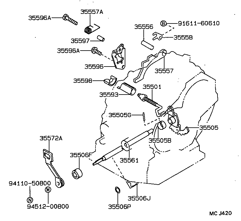  CELICA |  THROTTLE LINK VALVE LEVER ATM