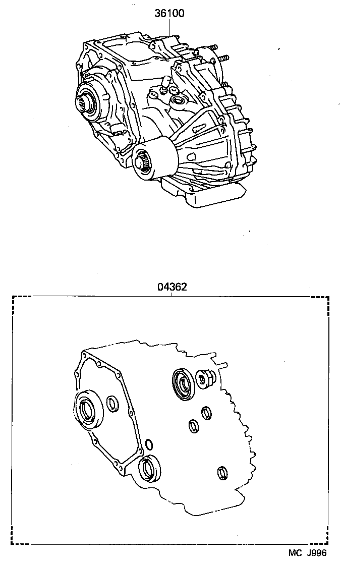  PREVIA |  TRANSFER ASSEMBLY GASKET KIT