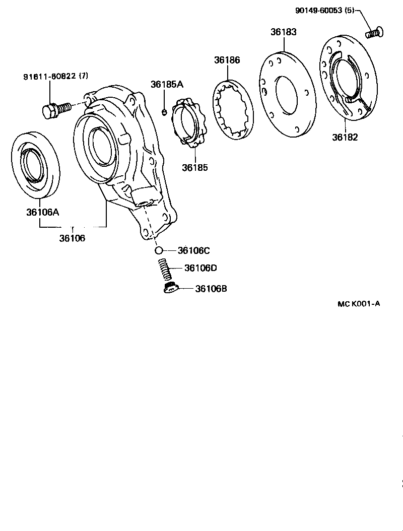  PREVIA |  TRANSFER OIL PUMP