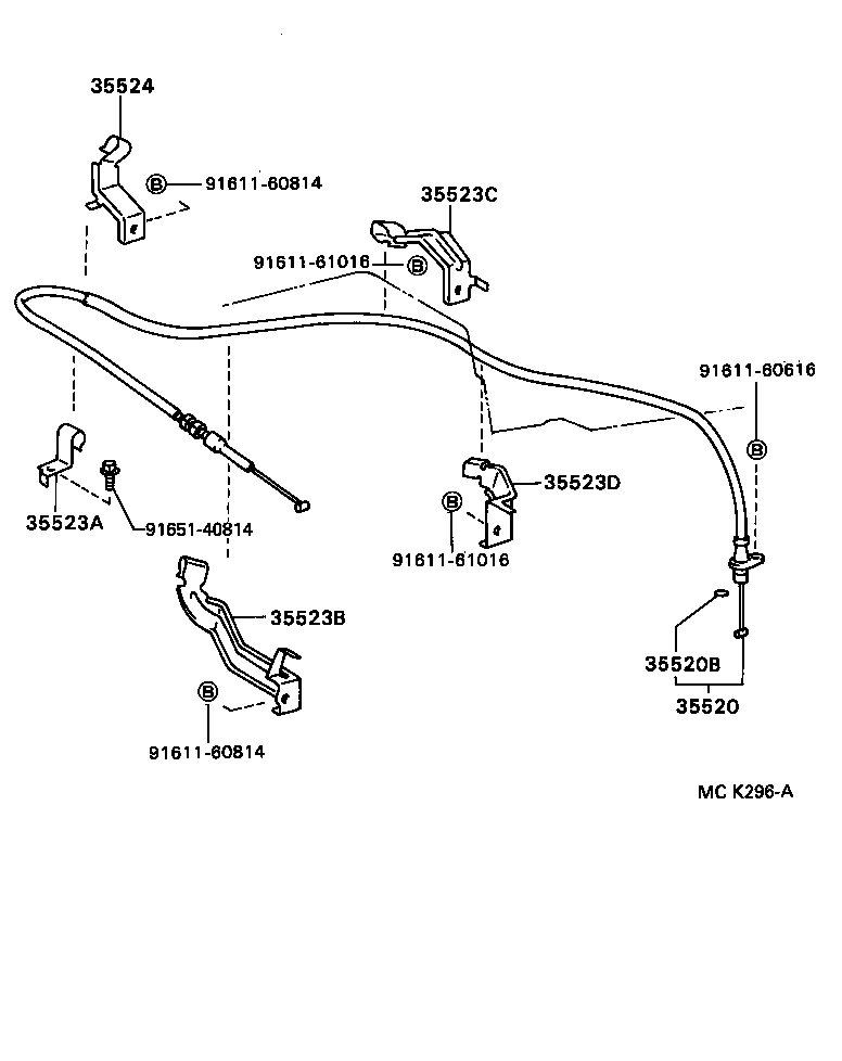  HILUX 4RUNNER 4WD |  THROTTLE LINK VALVE LEVER ATM