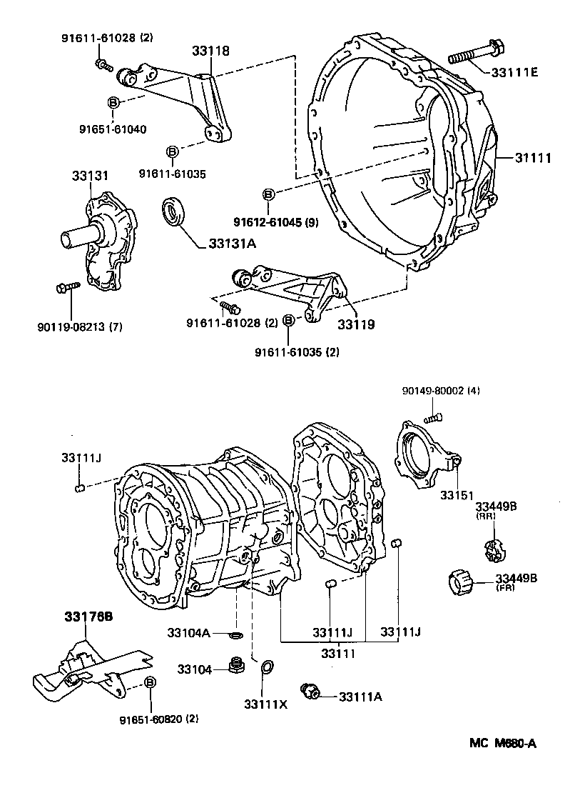  CRESSIDA |  CLUTCH HOUSING TRANSMISSION CASE MTM