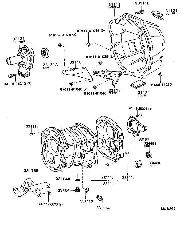  CRESSIDA WAGON |  CLUTCH HOUSING TRANSMISSION CASE MTM