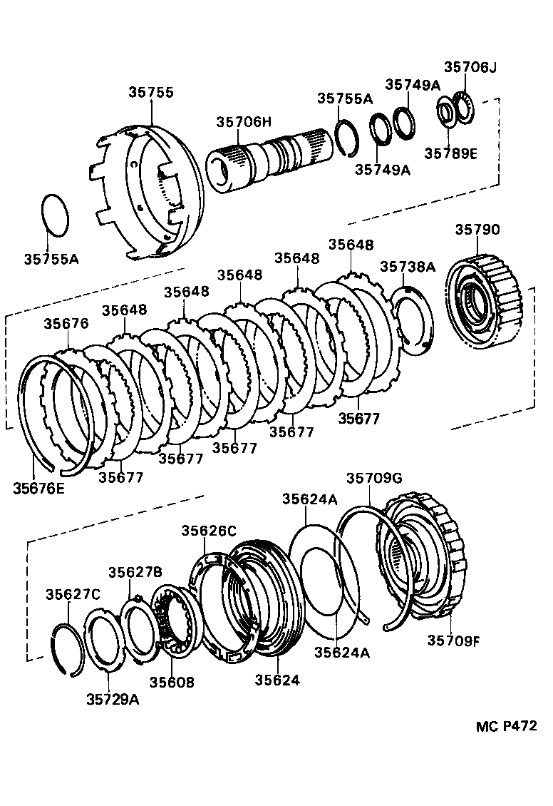  SUPRA |  CENTER SUPPORT PLANETARY SUN GEAR ATM