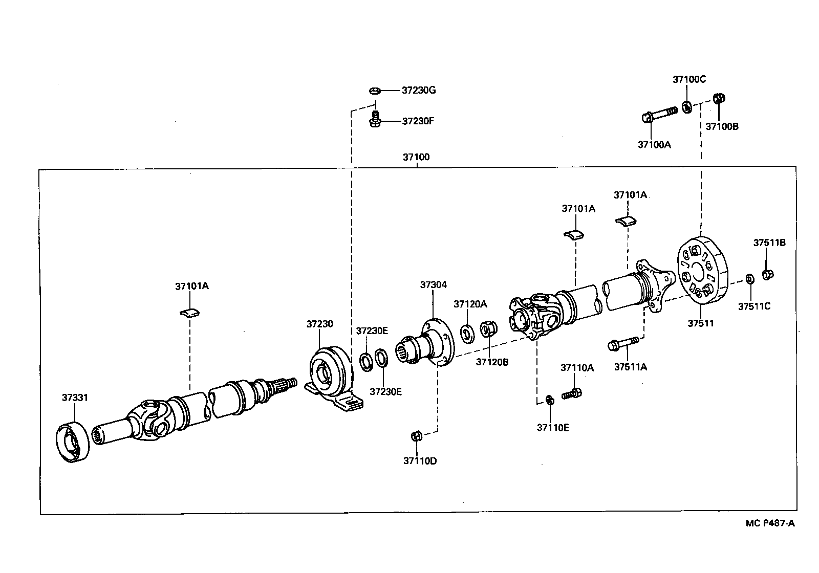  SUPRA |  PROPELLER SHAFT UNIVERSAL JOINT