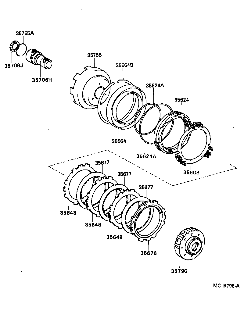  CAMRY JPP SED |  CENTER SUPPORT PLANETARY SUN GEAR ATM