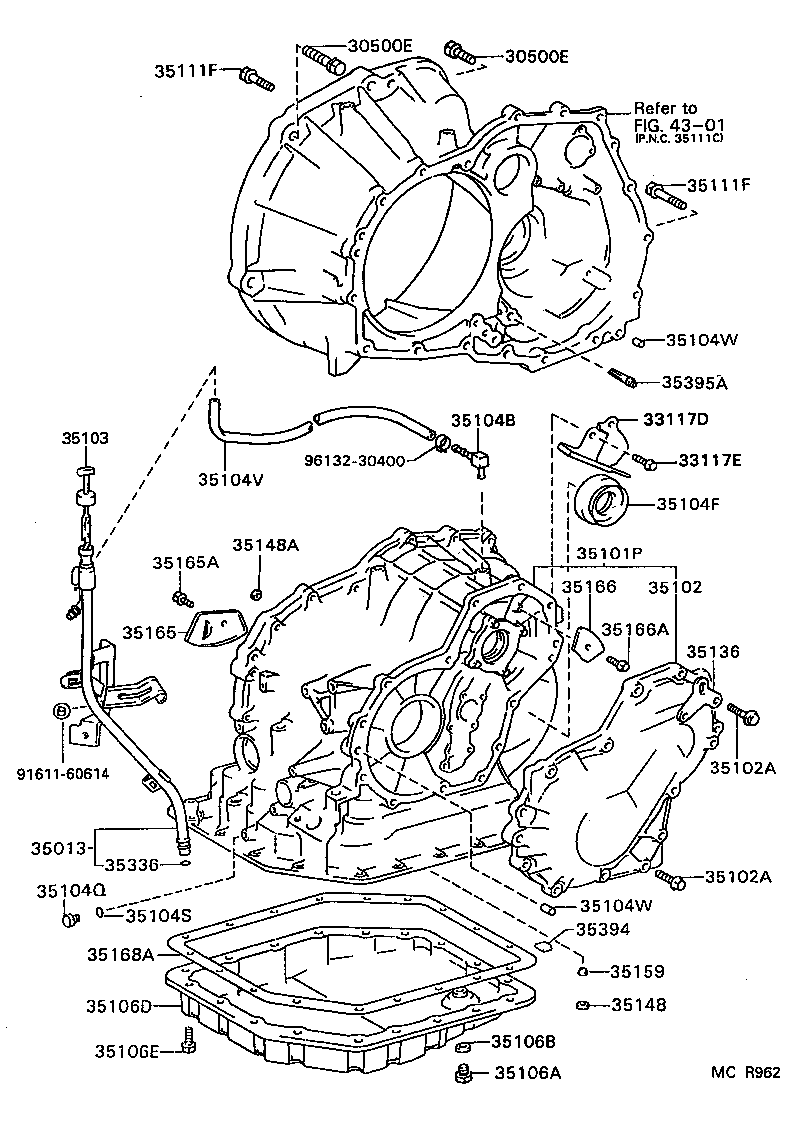  TERCEL |  TRANSMISSION CASE OIL PAN ATM