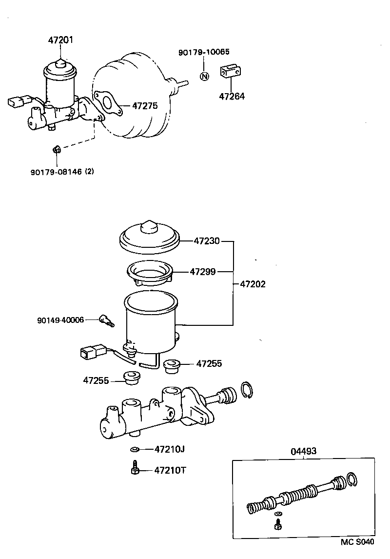  PASEO |  BRAKE MASTER CYLINDER