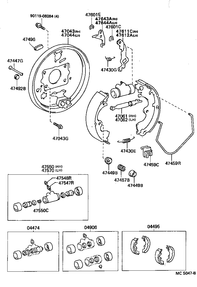  SOLUNA |  REAR DRUM BRAKE WHEEL CYLINDER BACKING PLATE