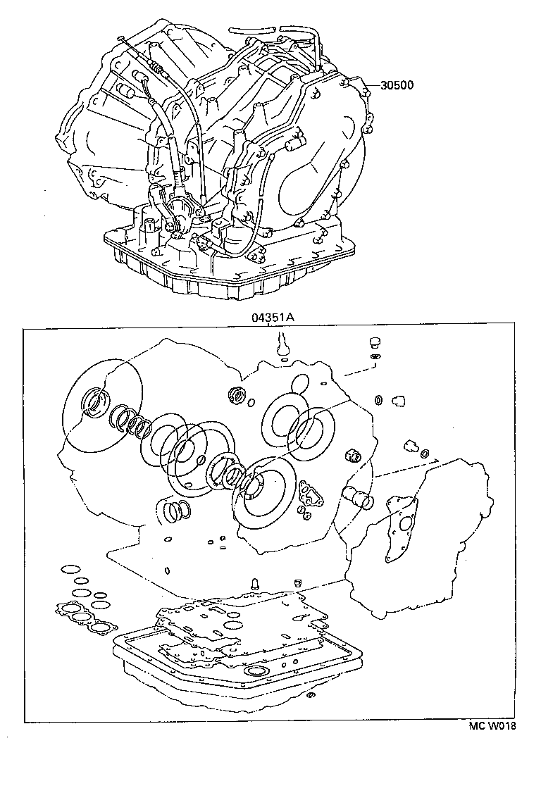  STARLET |  TRANSAXLE OR TRANSMISSION ASSY GASKET KIT ATM