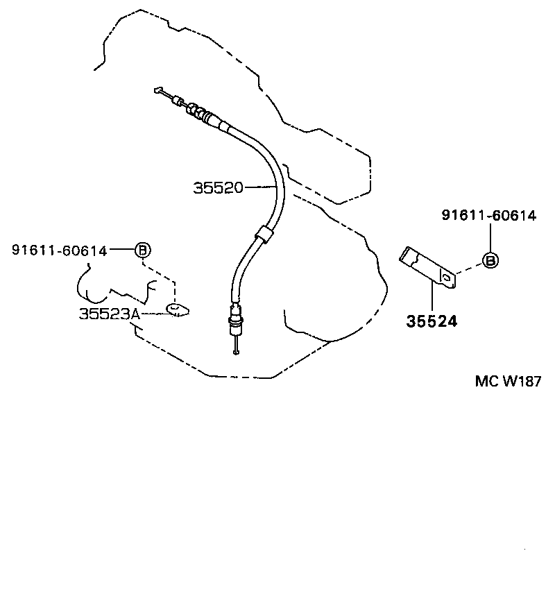  CAMRY JPP SED |  THROTTLE LINK VALVE LEVER ATM