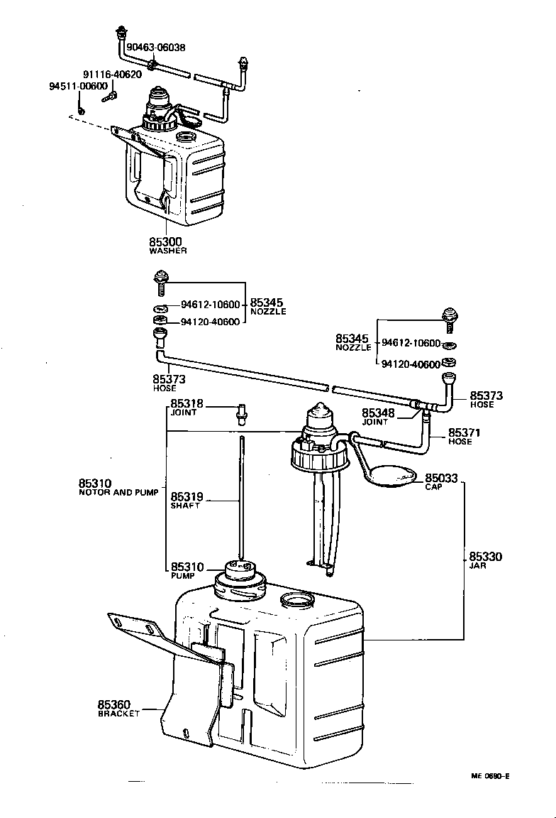  LAND CRUISER 40 |  WINDSHIELD WASHER