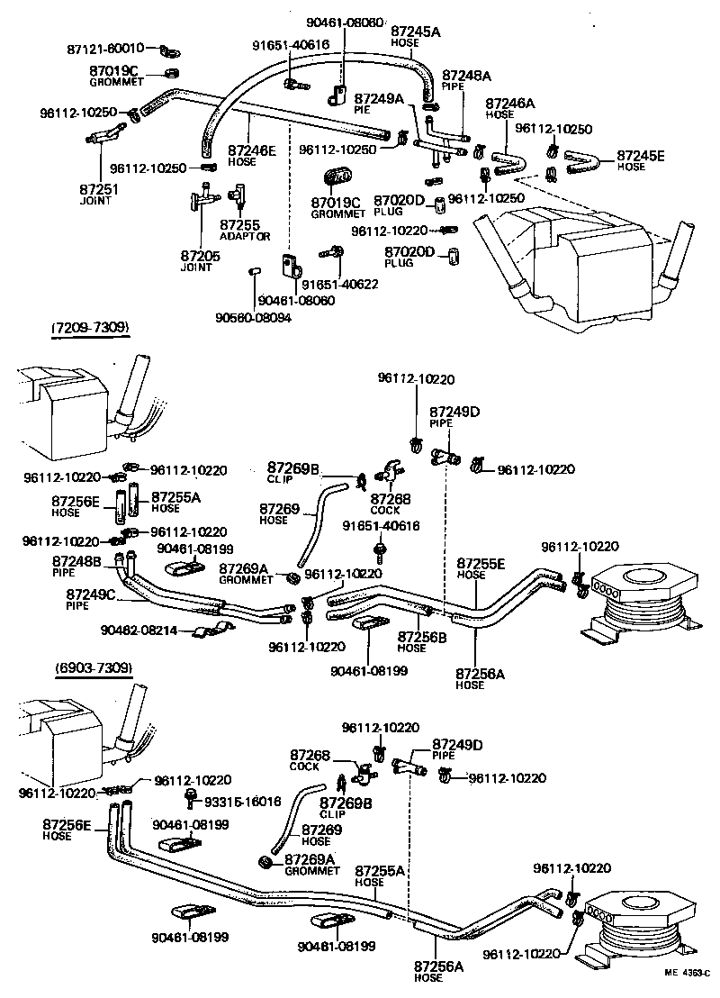  LAND CRUISER 40 |  HEATING AIR CONDITIONING WATER PIPING