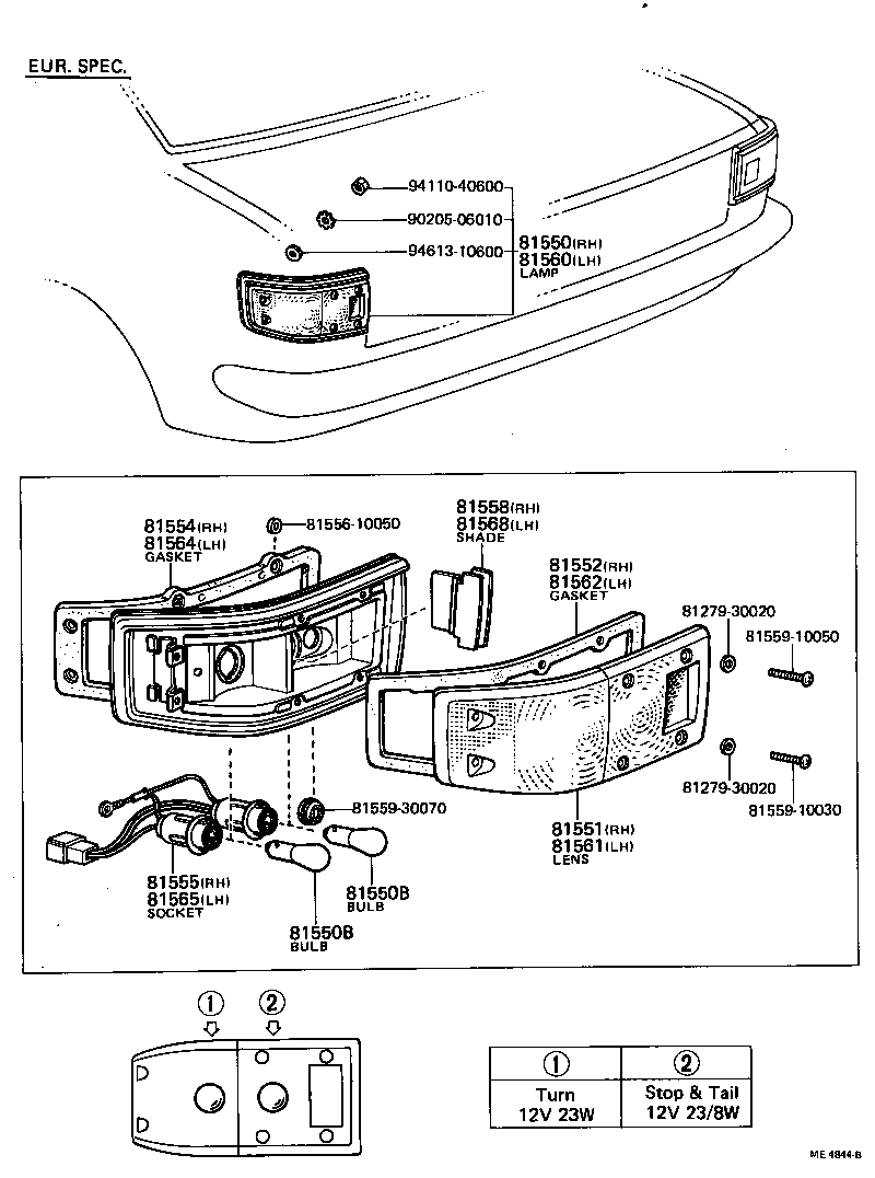  TOYOTA1000 |  REAR COMBINATION LAMP