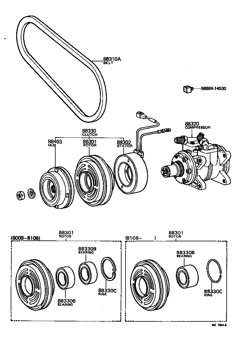  LAND CRUISER 40 |  HEATING AIR CONDITIONING COMPRESSOR