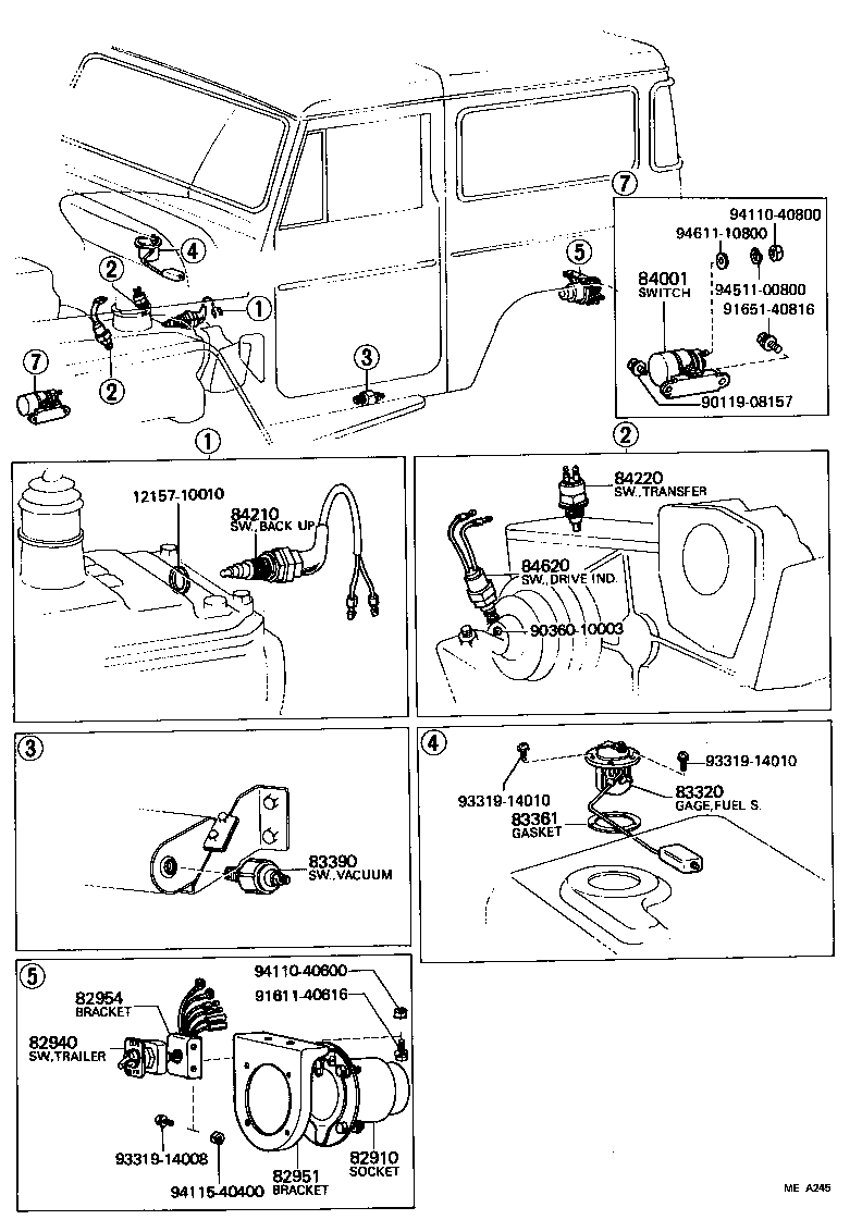  LAND CRUISER 40 |  SWITCH RELAY COMPUTER