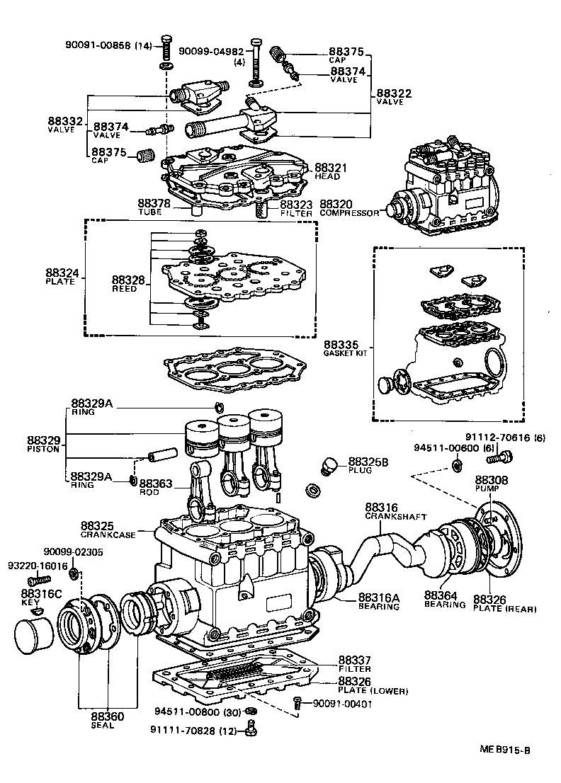  COASTER |  HEATING AIR CONDITIONING COMPRESSOR