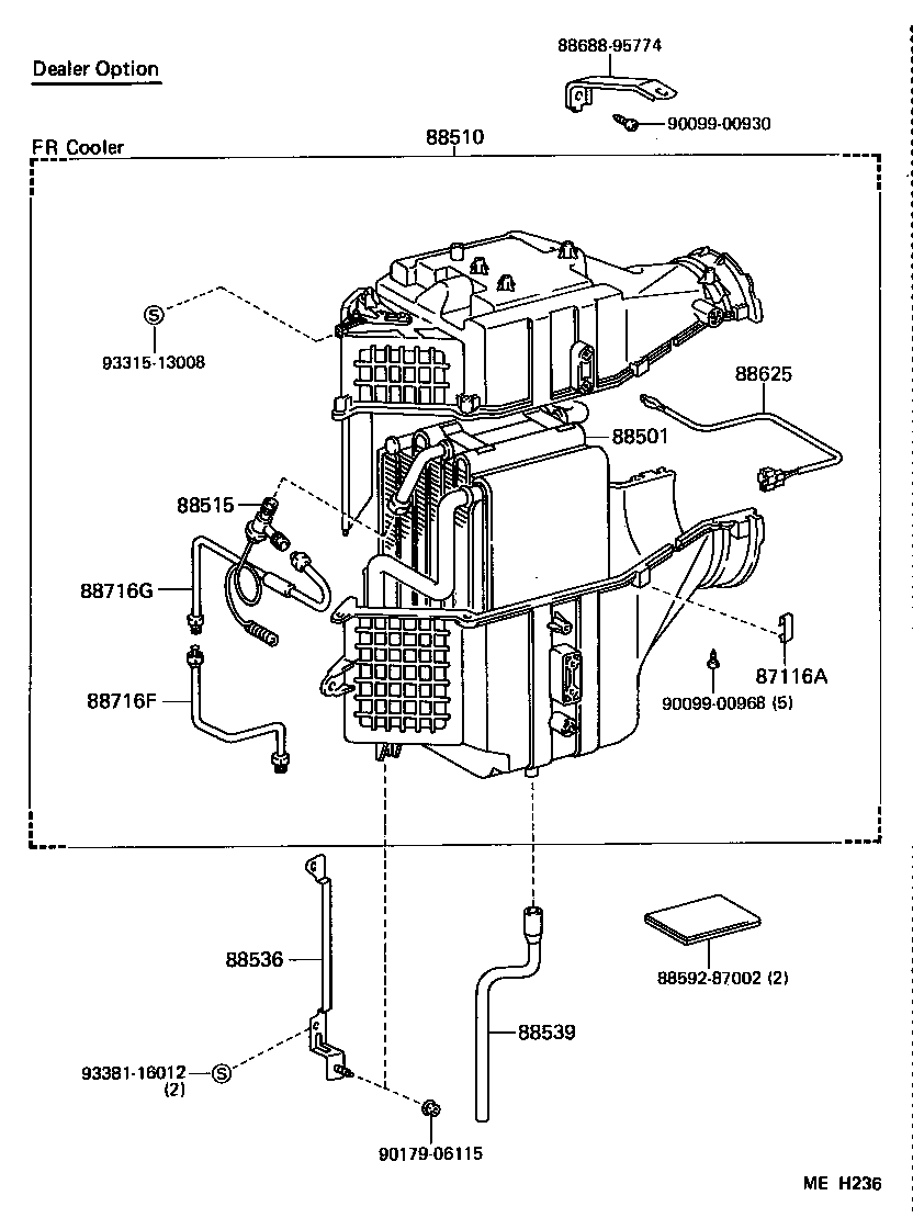  LITEACE |  HEATING AIR CONDITIONING COOLER UNIT