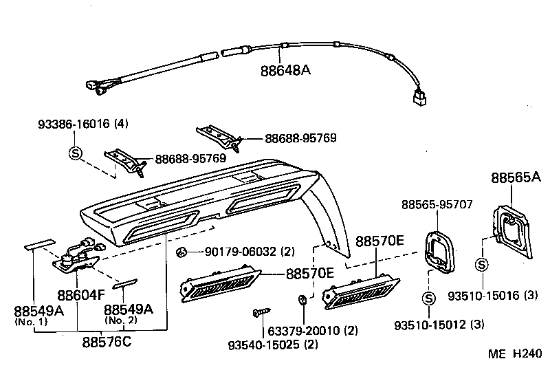  LITEACE |  HEATING AIR CONDITIONING CONTROL AIR DUCT