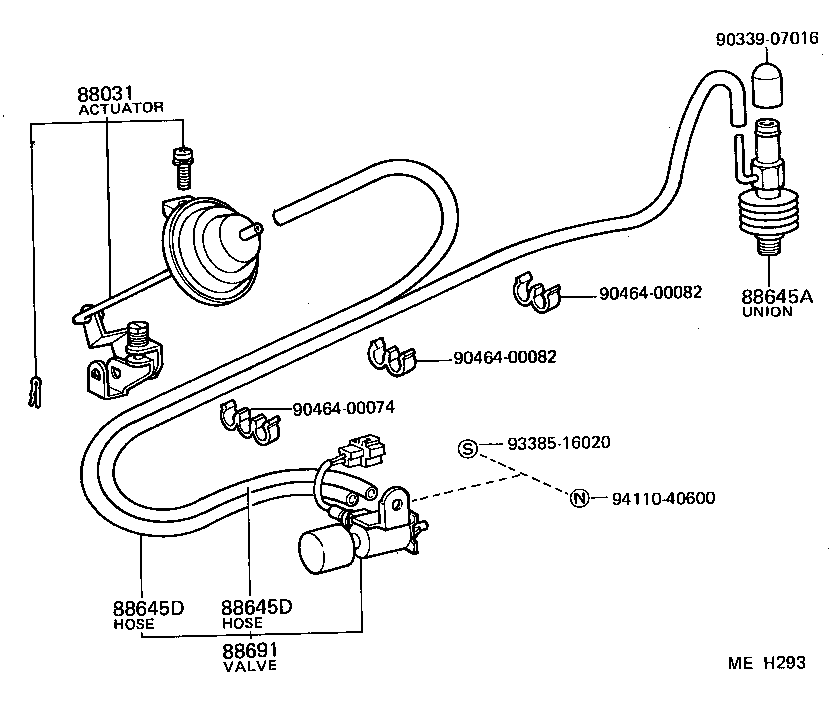  LAND CRUISER 40 |  HEATING AIR CONDITIONING VACUUM PIPING