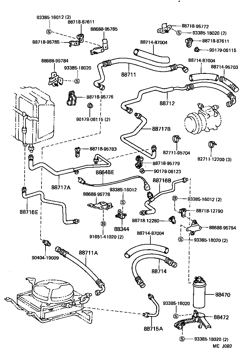  LITEACE |  HEATING AIR CONDITIONING COOLER PIPING